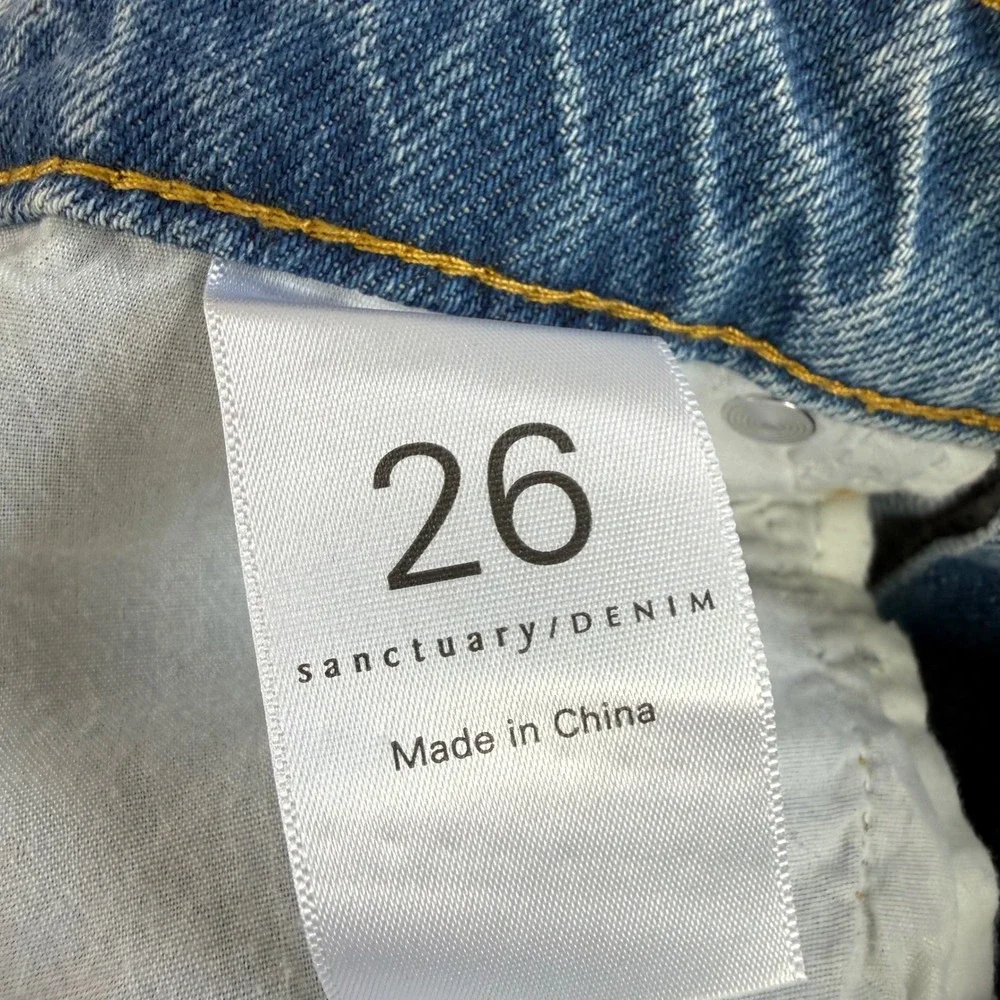 NEW Sanctuary Denim‎ Womens Distressed High Rise Cut Off Shorts